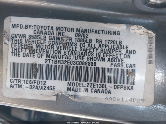 Toyota Corolla S