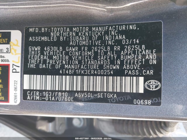 Toyota Camry Xle