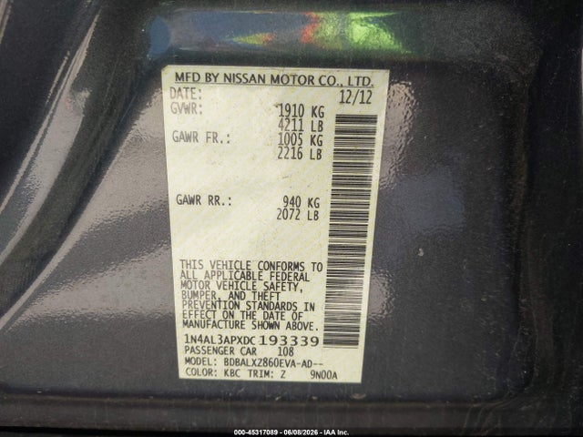 Nissan Altima 2.5 Sl