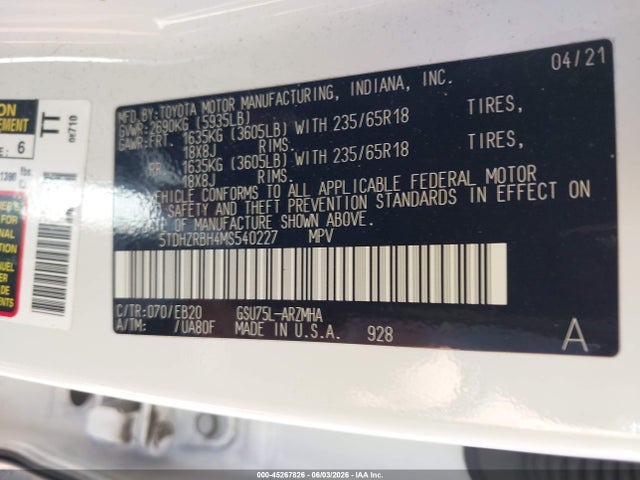 Toyota Highlander Xle