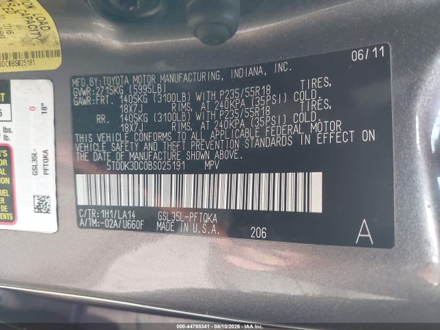 Toyota Sienna Limited
