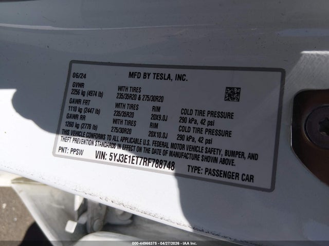 Tesla Model 3 Performance All-wheel Drive