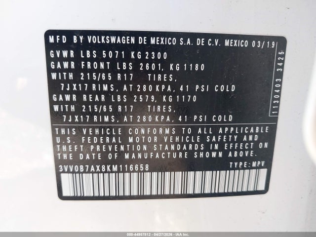 Volkswagen Tiguan 2.0t S
