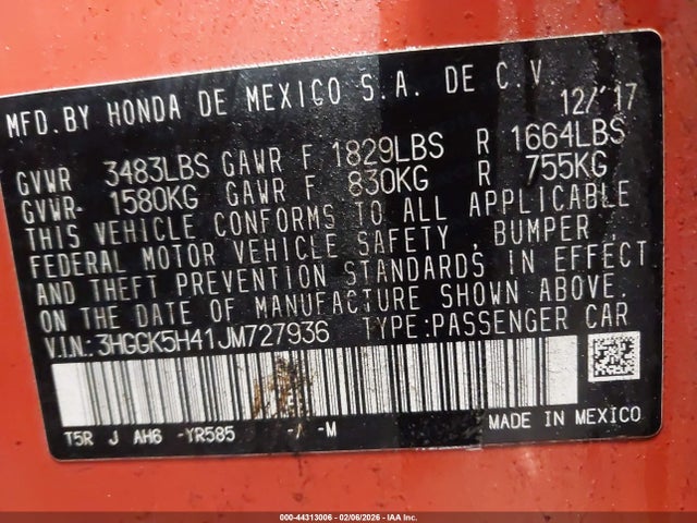 Honda Fit Lx