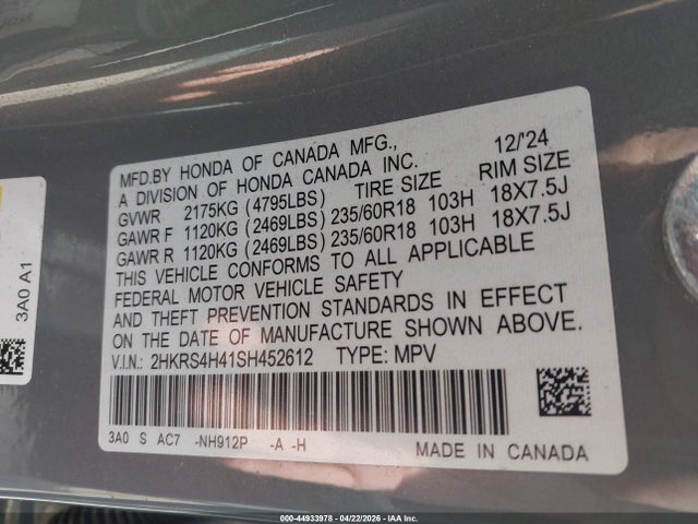 Honda CR-V Ex Awd
