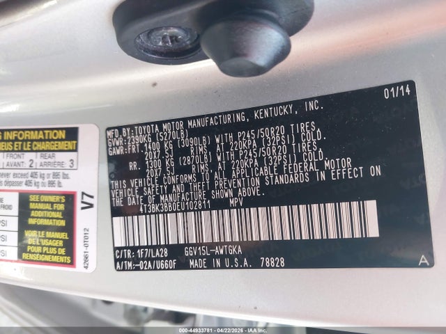 Toyota Venza Limited V6