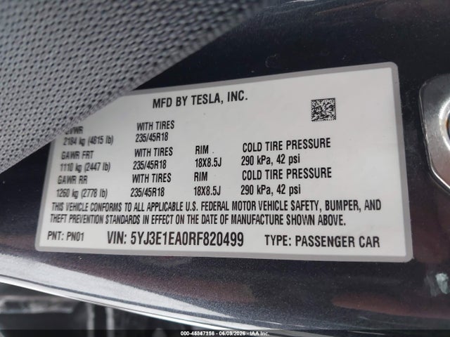 Tesla Model 3 Rear-wheel Drive