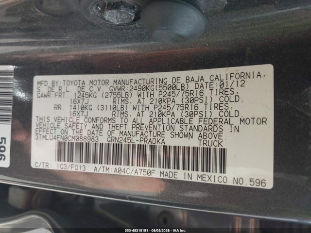 Toyota Tacoma Base V6