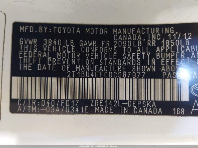 Toyota Corolla S