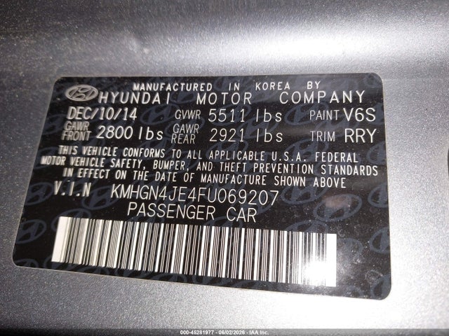 Hyundai Genesis 3.8
