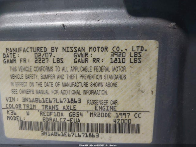 Nissan Sentra 2.0