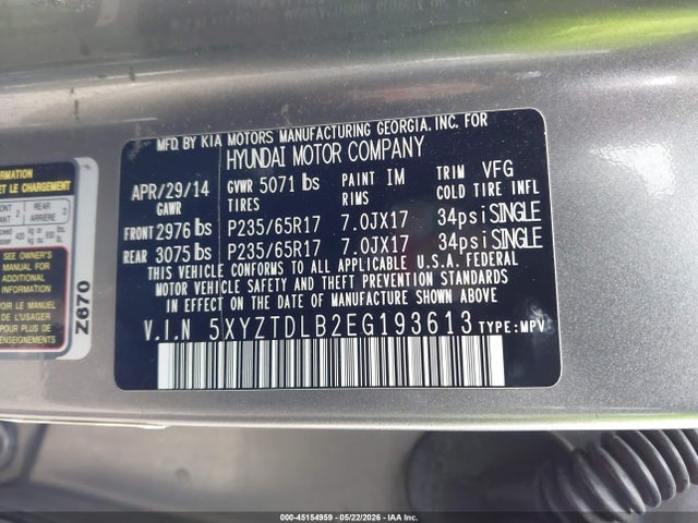 Hyundai SANTA FE 2.4l