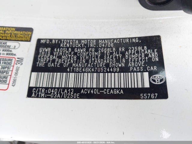 Toyota Camry Xle