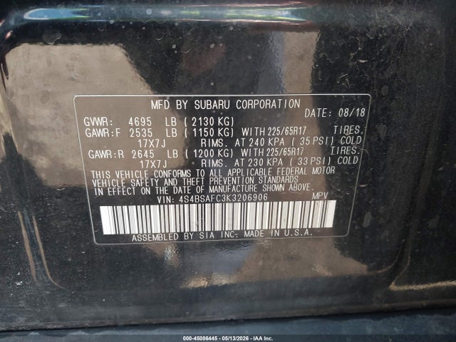 Subaru Outback 2.5i Premium