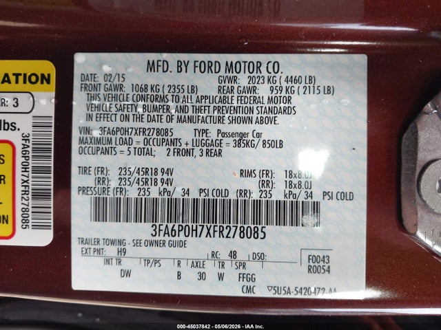 Ford Fusion Se