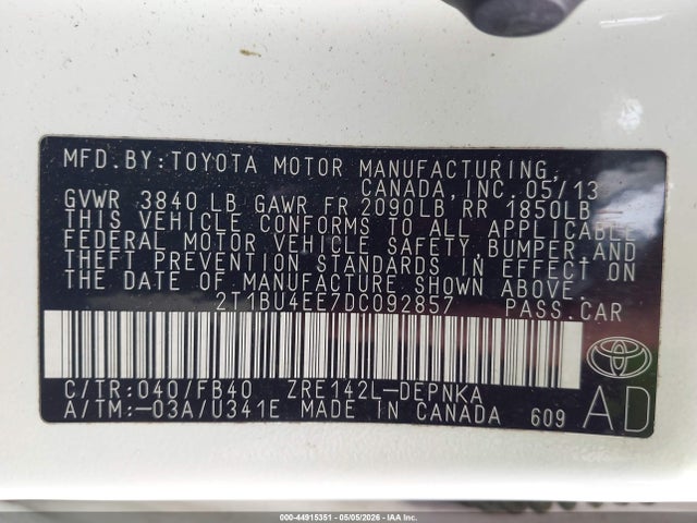 Toyota Corolla Le