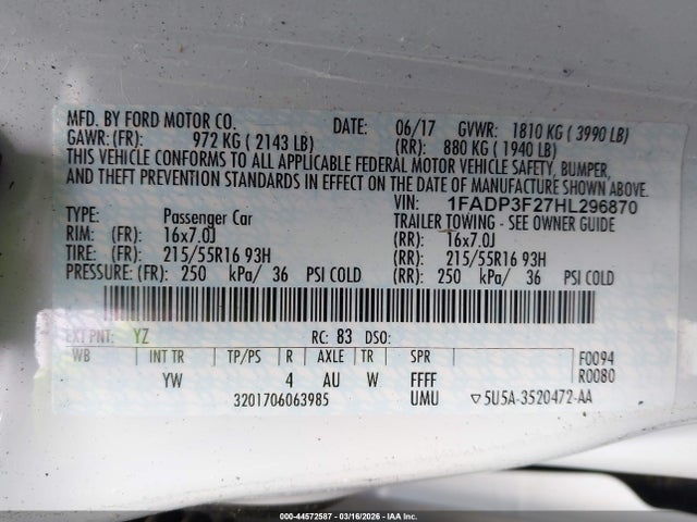 Ford Focus Se