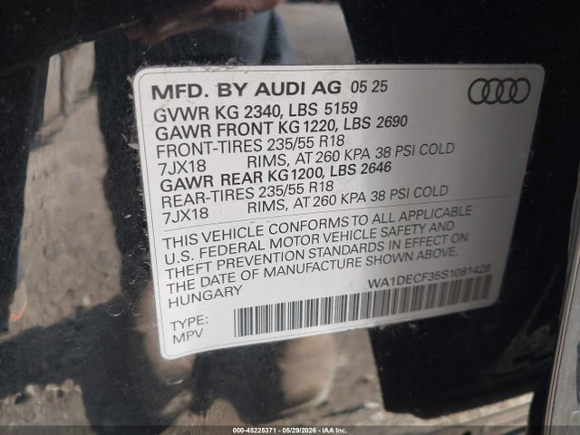 Audi Q3 Premium 45 Tfsi S Line Quattro Tiptronic