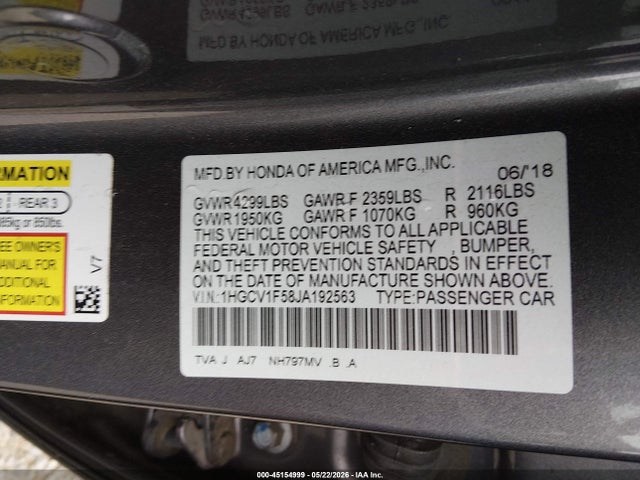 Honda Accord Ex-l