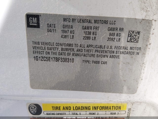 Chevrolet Malibu 1lt