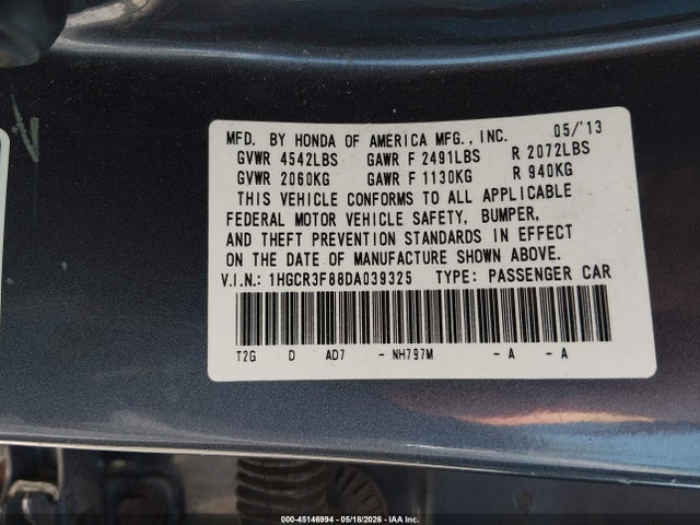 Honda Accord Ex-l V-6