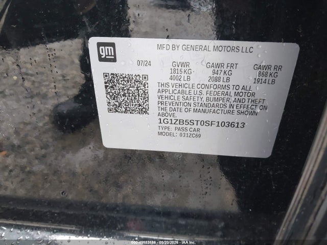 Chevrolet Malibu Fwd Ls