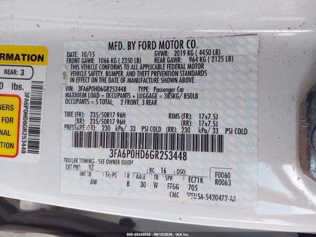 Ford Fusion Se