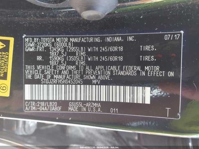 Toyota Highlander Xle