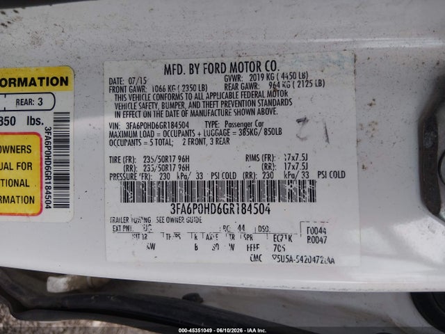 Ford Fusion Se