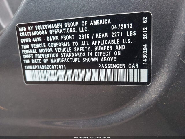 Volkswagen Passat 2.5l S
