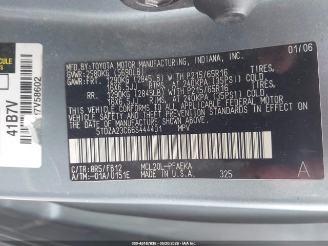 Toyota Sienna Ce