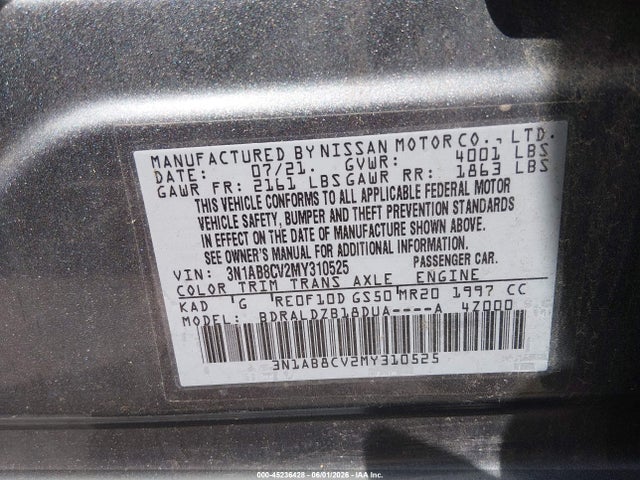 Nissan Sentra Sv Xtronic Cvt