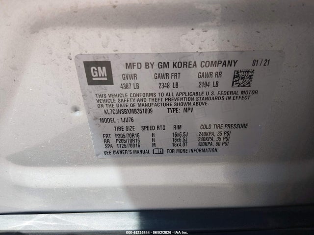 Chevrolet Trax Awd Ls