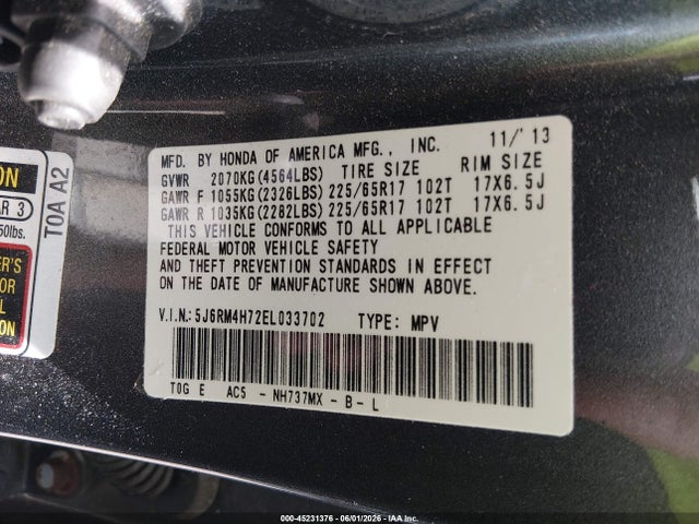 Honda CR-V Ex-l
