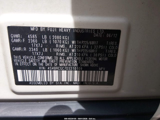 Subaru Outback 2.5i Premium