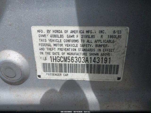 Honda Accord 2.4 Lx