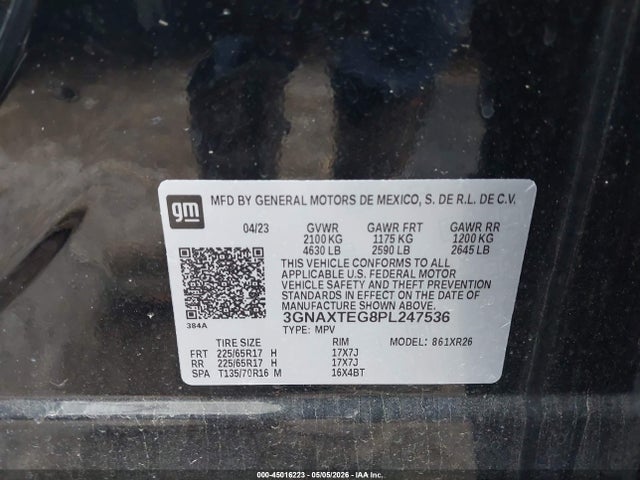 Chevrolet Equinox Awd 2fl
