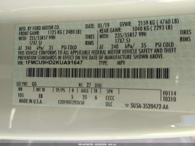 Ford Escape Sel