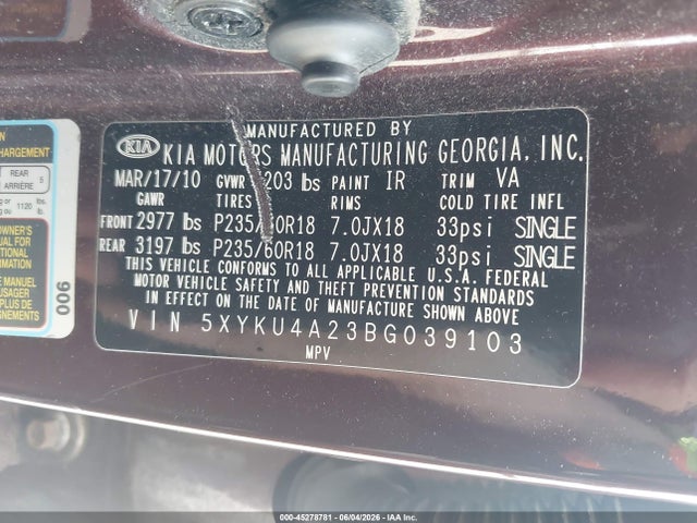 Kia Sorento Ex V6