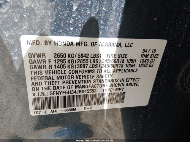 Honda Pilot Ex