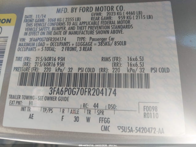 Ford Fusion S