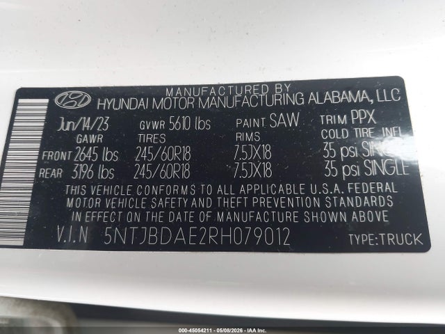 Hyundai SANTA CRUZ Sel