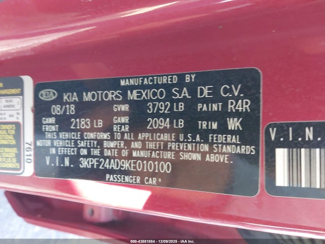 Kia Forte Lxs