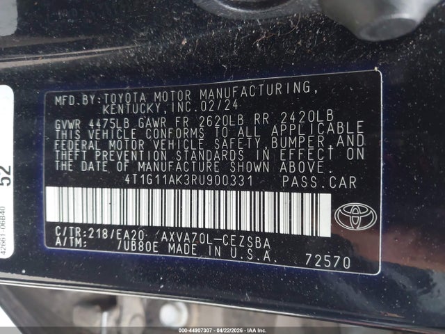 Toyota Camry Se