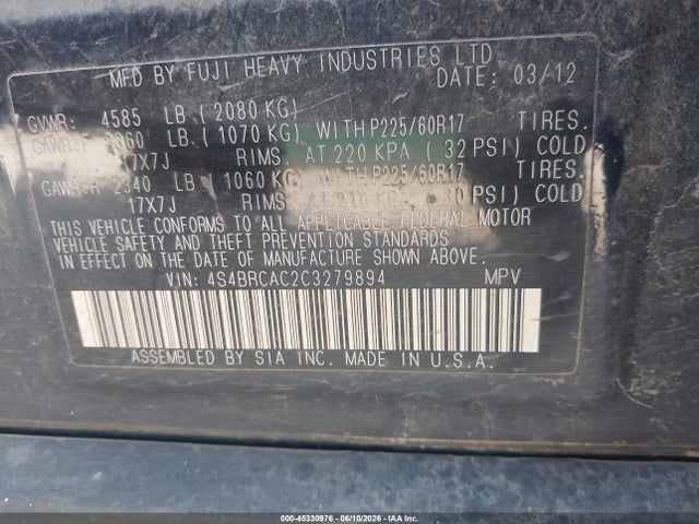 Subaru Outback 2.5i