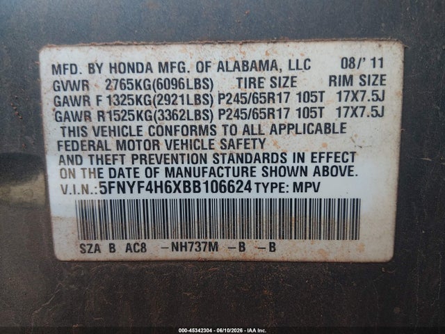 Honda Pilot Ex-l