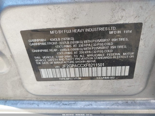 Subaru Crosstrek 2.0i Premium