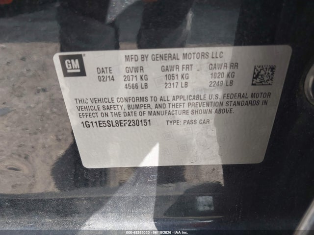 Chevrolet Malibu 2lt