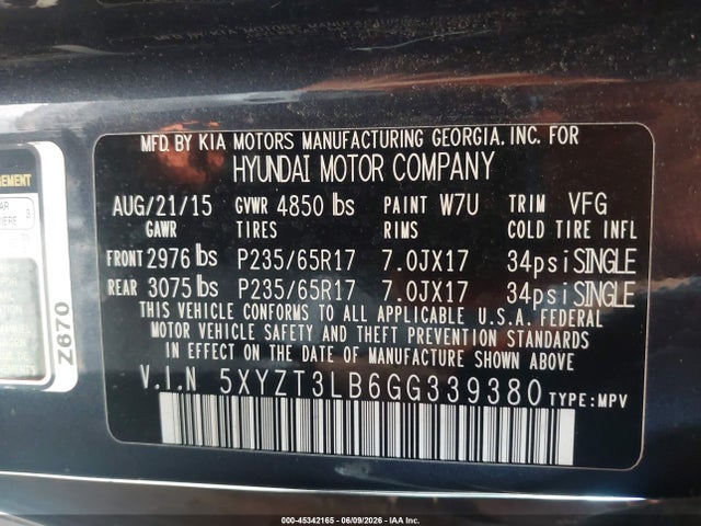 Hyundai SANTA FE 2.4l