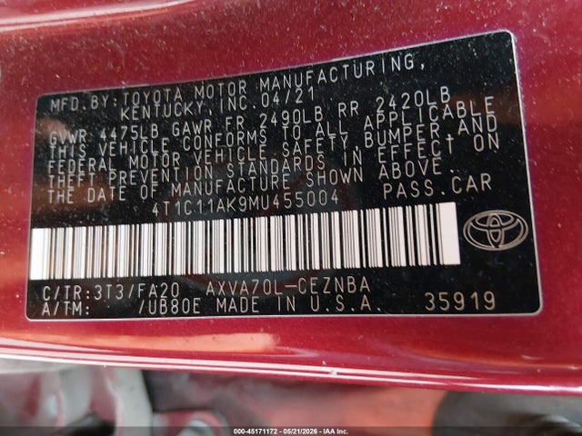 Toyota Camry Le